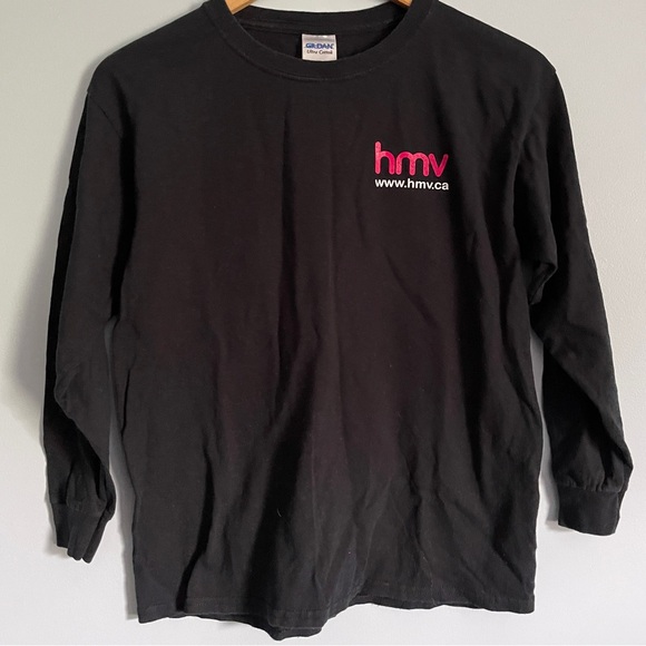 Y/L Gildan Y2K HMV Long Sleeved T-Shirt - Picture 1 of 3